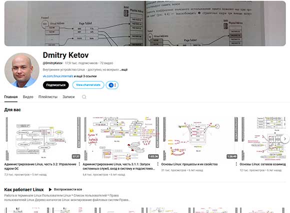 Ютуб канал Dmitry Ketov