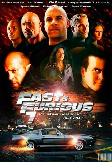 Фильм Форсаж 7 - в оригинале Fast and Furious 7