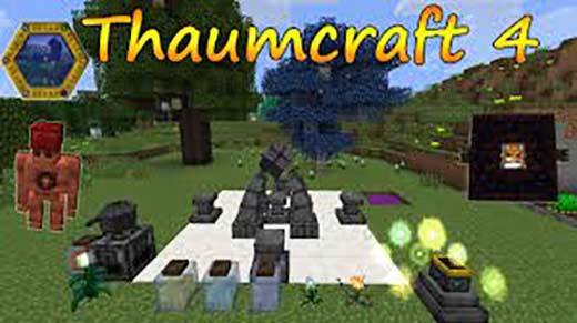 ThaumCraft - Магический мод добавляет в игру разные ритуалы, мобов, новый мир, и в целом магию