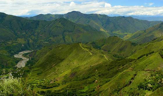 Северные Колумбийские горы это многоярусные горные хребты
